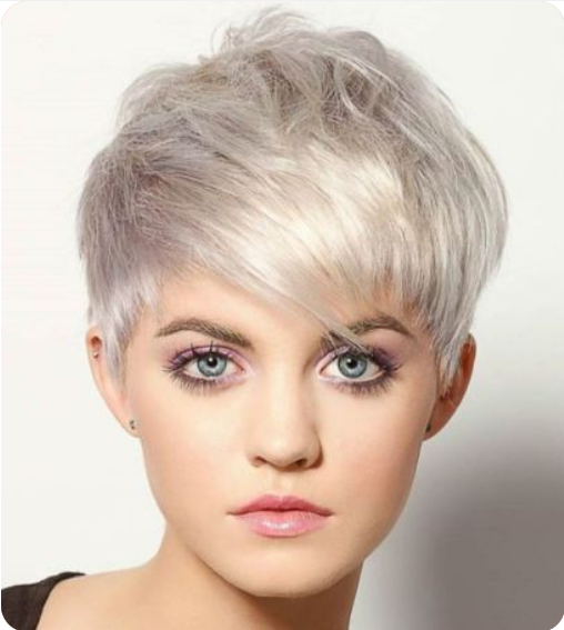 Imperfect pixie haircut for women